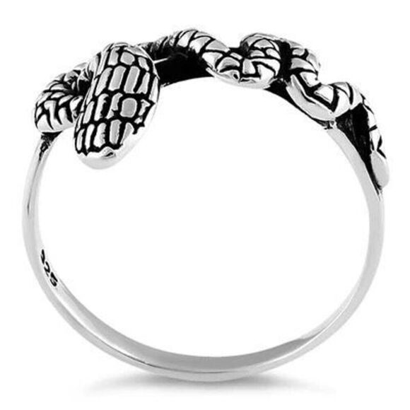 Sterling Silver Snake Ring - Picture 3 of 4